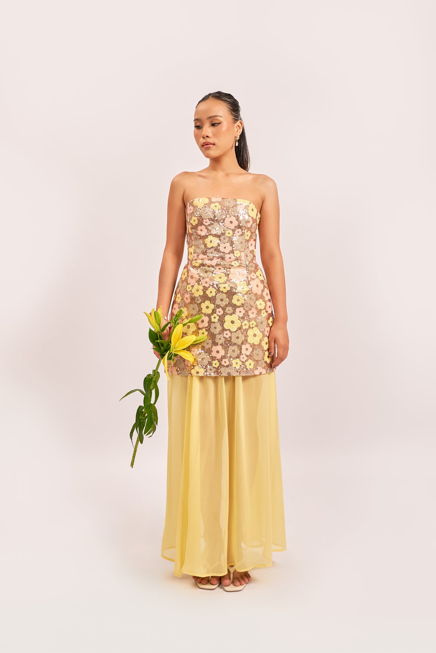 Sunspell dress with detachable skirt & dupatta