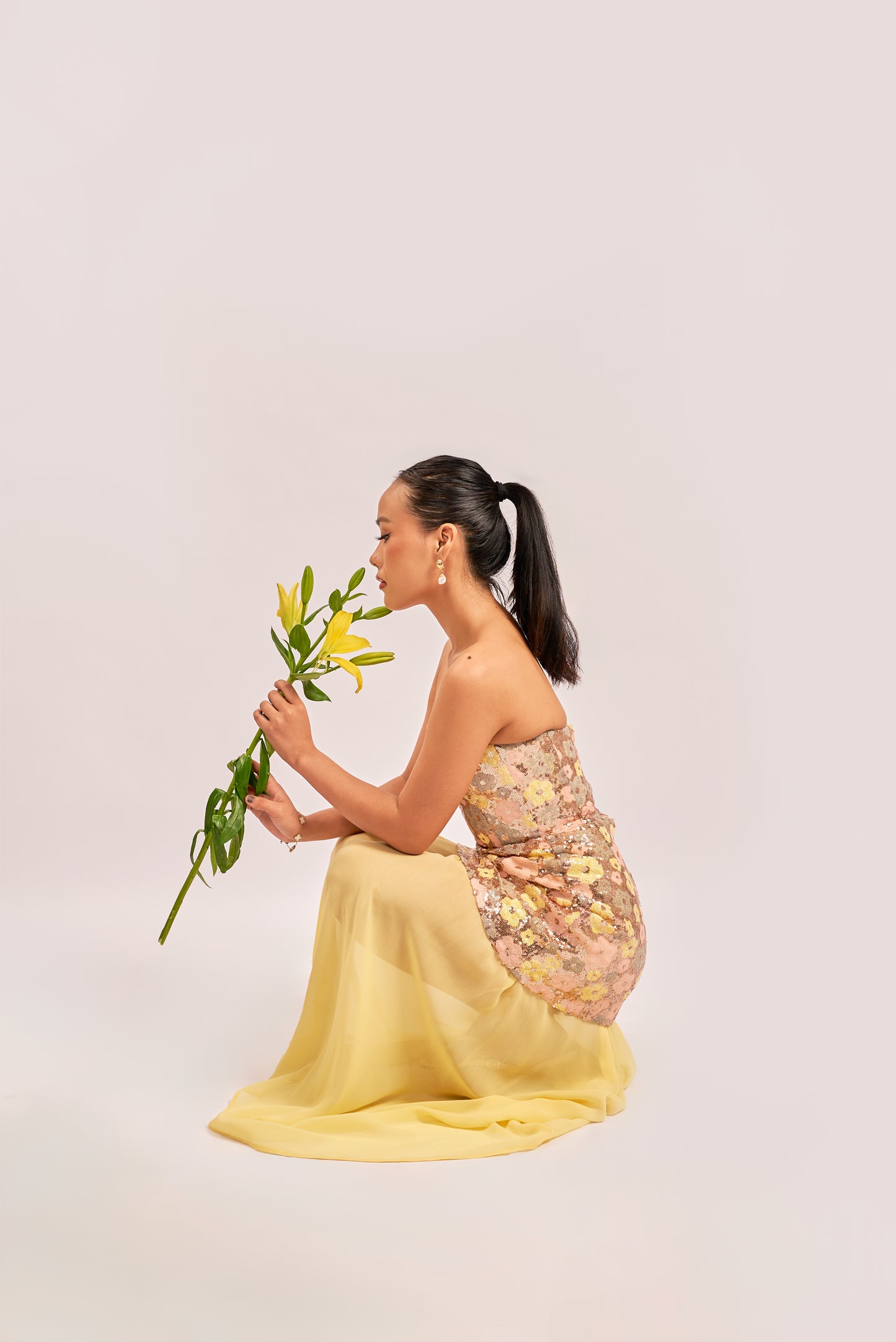 Sunspell dress with detachable skirt & dupatta