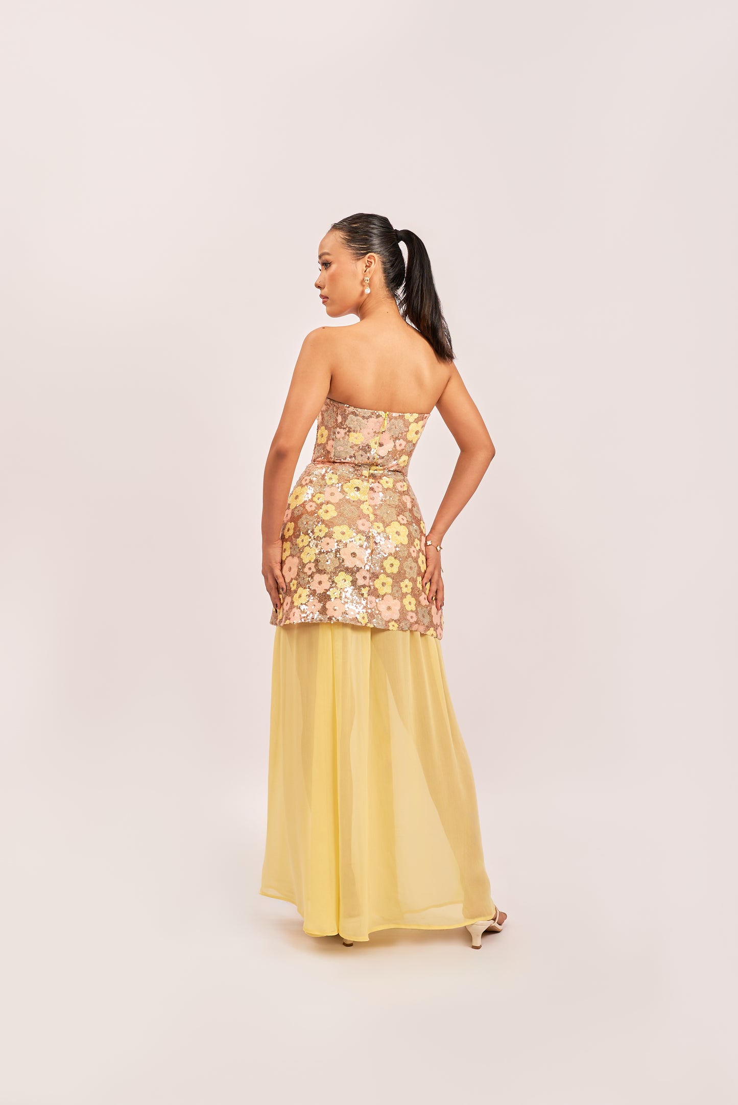 Sunspell dress with detachable skirt & dupatta