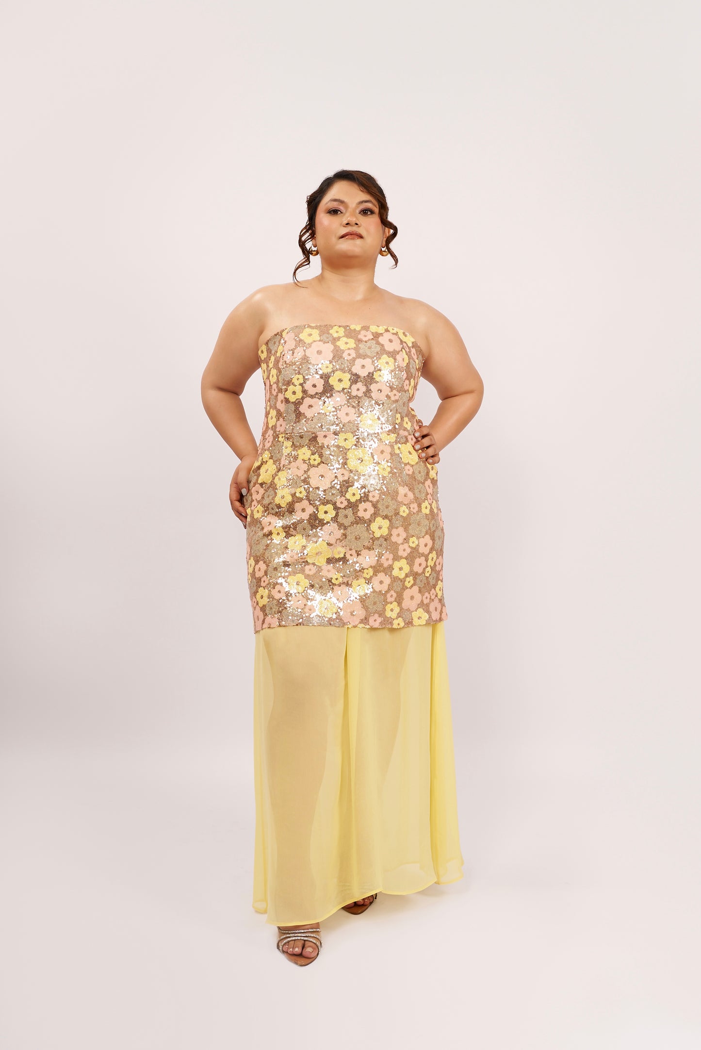 Sunspell dress with detachable skirt & dupatta