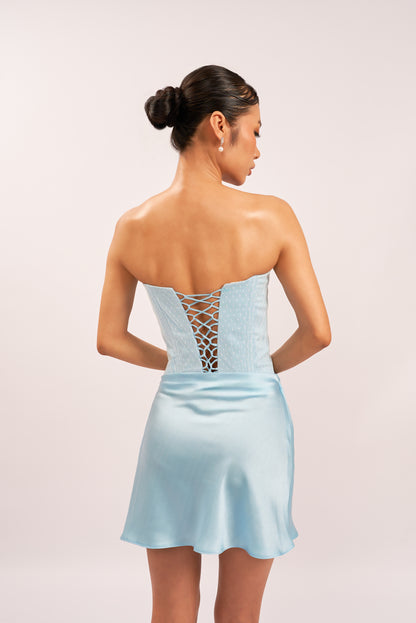Milano Sabrina corset dress ￼