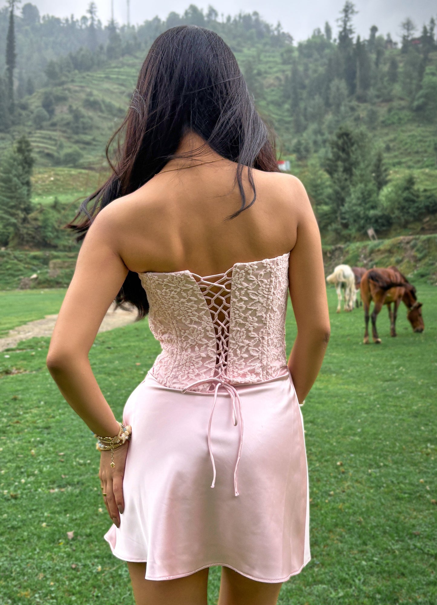 Royal Sabrina corset dress ￼